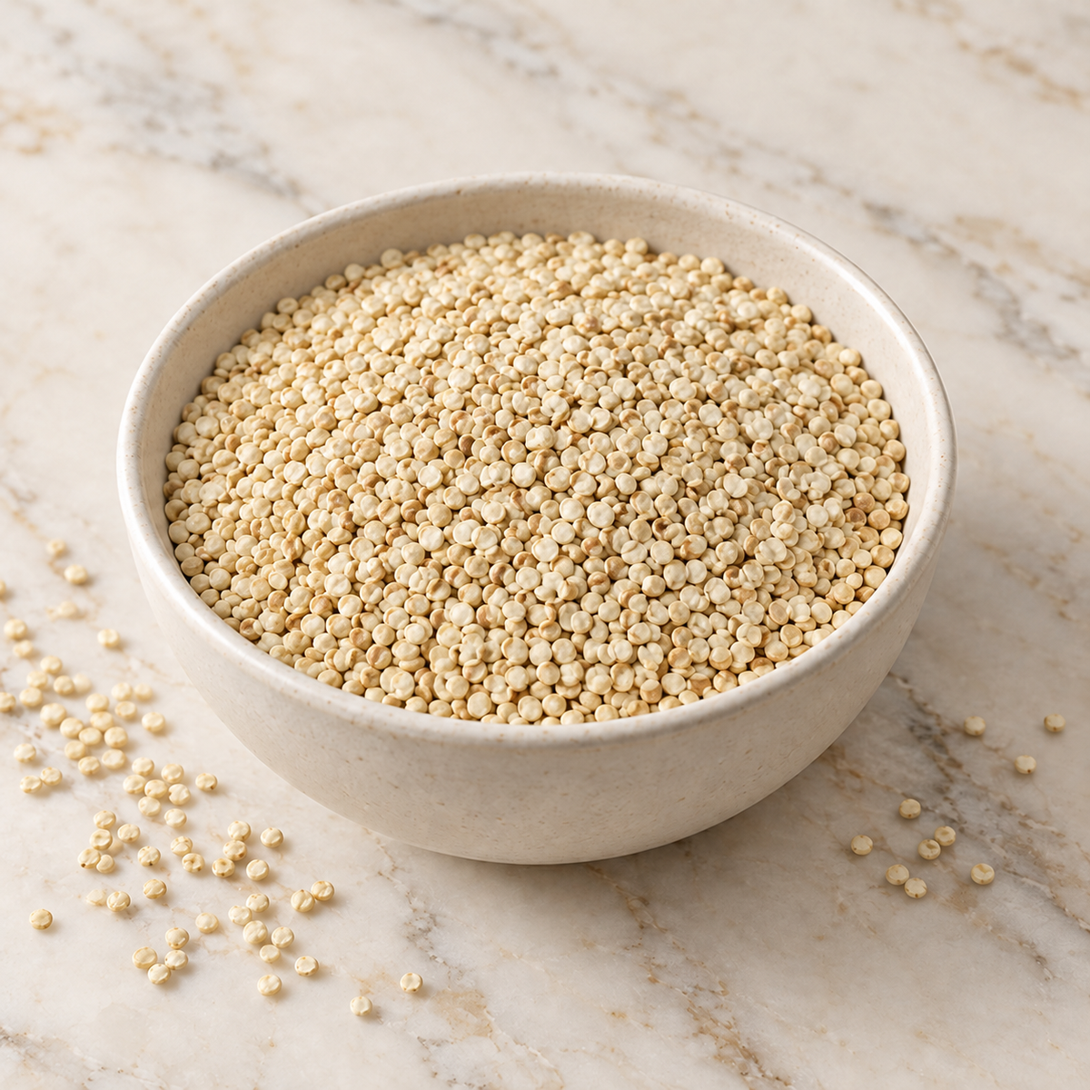 Ciotola di quinoa bianca italiana bio