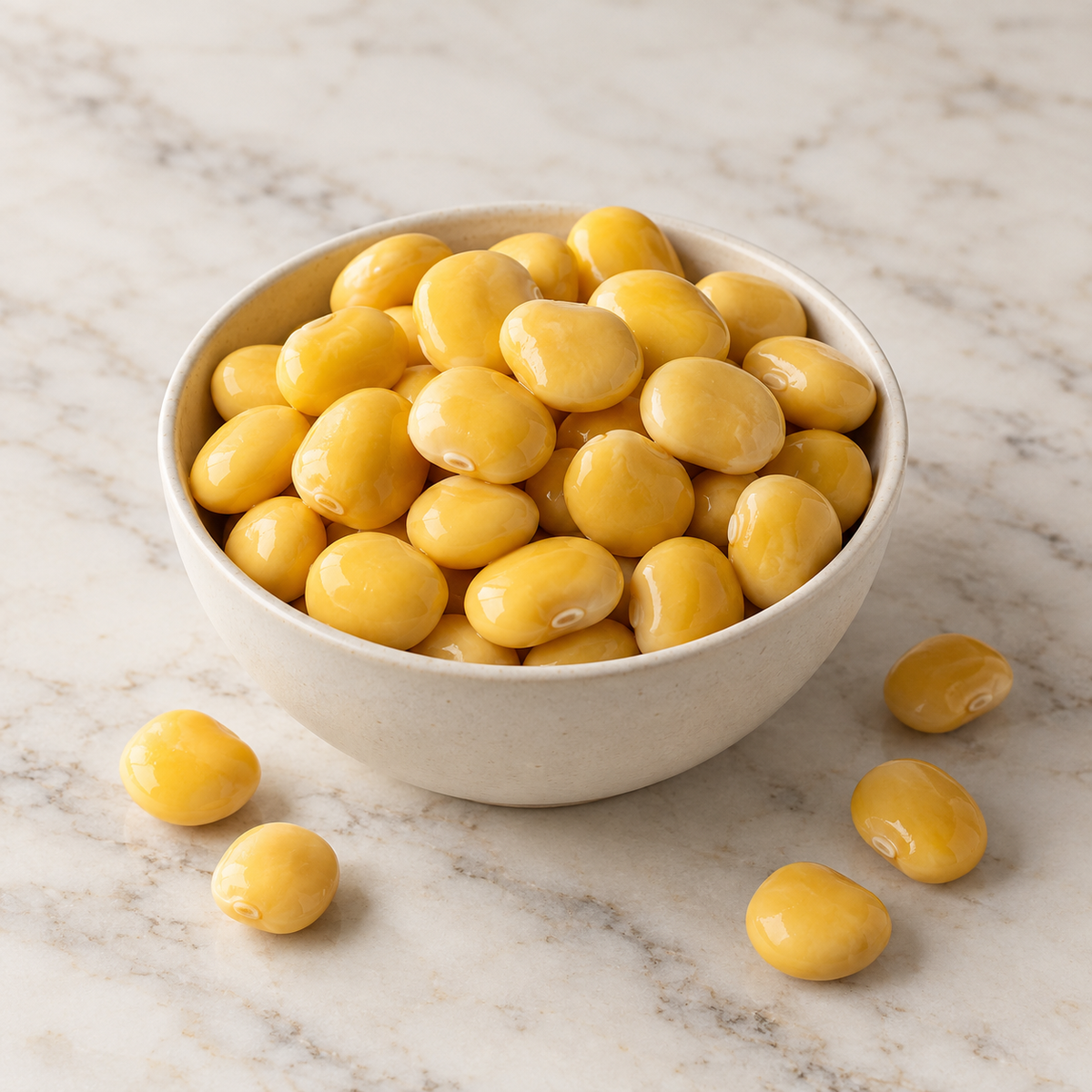 Ciotola di lupini italiani bio in salamoia